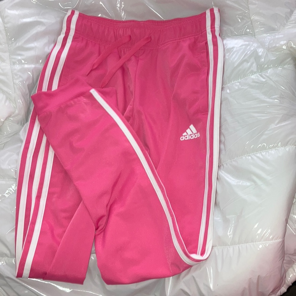 Pink adidas track pants XS NWT